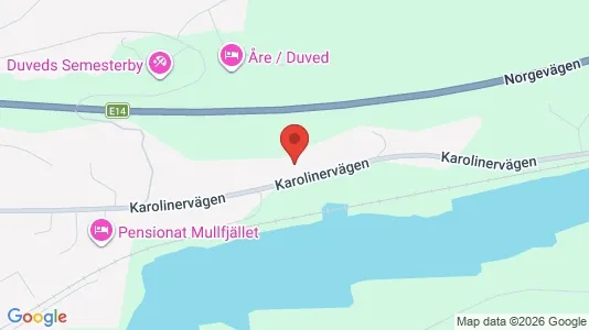 Apartments for rent i Åre - kort over placeringen