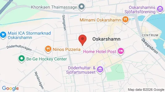 Apartments for rent i Oskarshamn - kort over placeringen