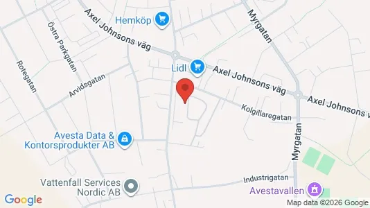 Apartments for rent i Avesta - kort over placeringen