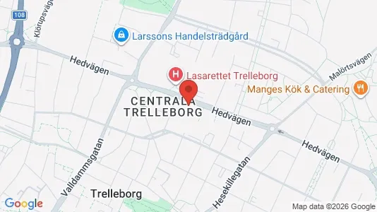 Apartments for rent i Trelleborg - kort over placeringen