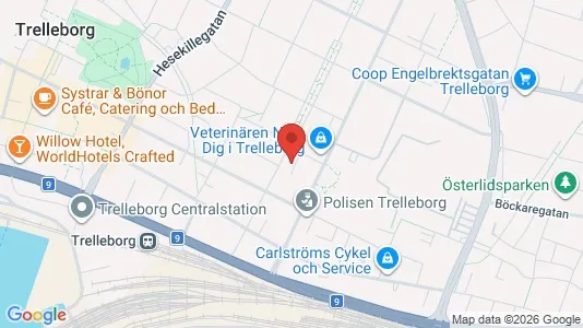 Apartments for rent i Trelleborg - kort over placeringen