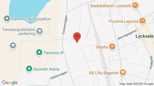 Apartments for rent i Lycksele - kort over placeringen