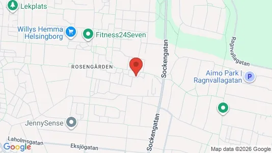 Apartments for rent i Helsingborg - kort over placeringen