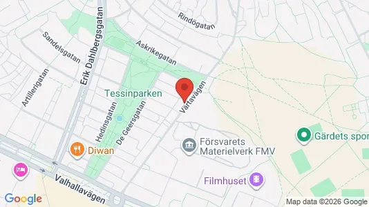 Apartments for rent i Gärdet/Djurgården - kort over placeringen
