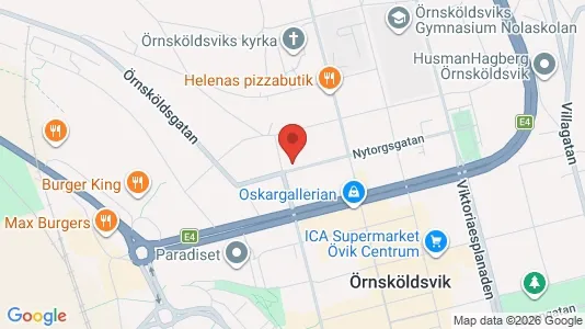 Apartments for rent in Örnsköldsvik - Photo from Google Street View