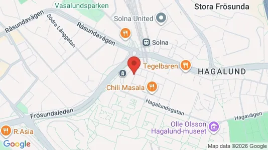 Apartments for rent i Solna - kort over placeringen