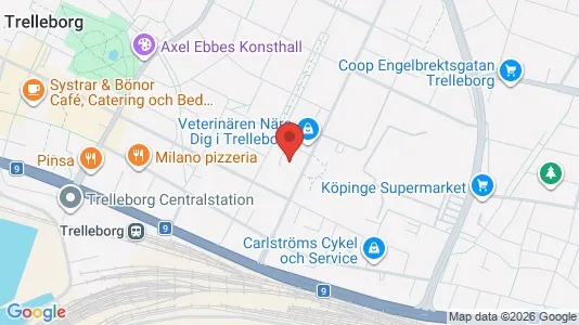 Apartments for rent i Trelleborg - kort over placeringen