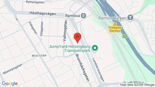 Apartments for rent i Helsingborg - kort over placeringen