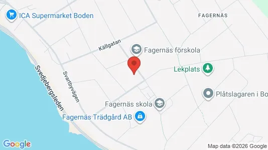 Apartments for rent i Boden - kort over placeringen
