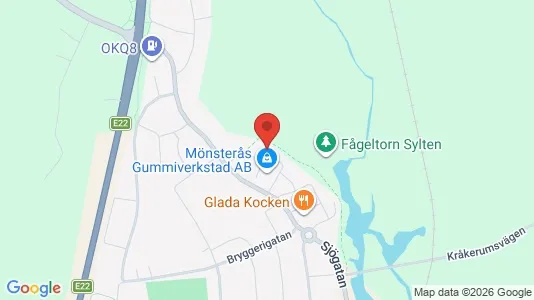 Apartments for rent i Mönsterås - kort over placeringen
