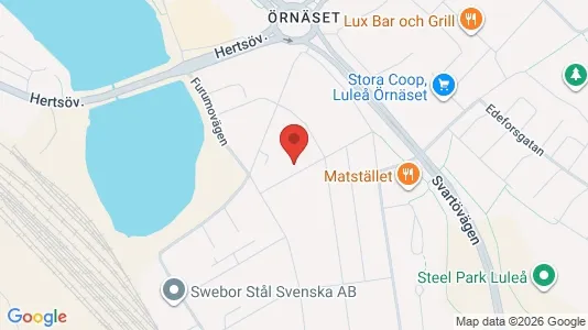 Apartments for rent i Luleå - kort over placeringen
