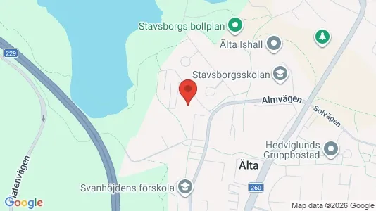 Apartments for rent i Nacka - kort over placeringen