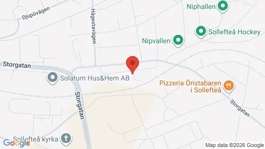 Apartments for rent i Sollefteå - kort over placeringen