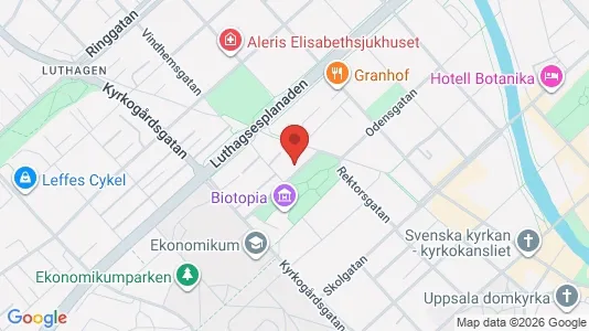 Apartments for rent i Uppsala - kort over placeringen