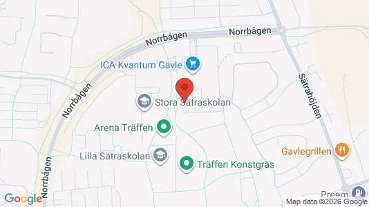 Apartments for rent i Gävle - kort over placeringen