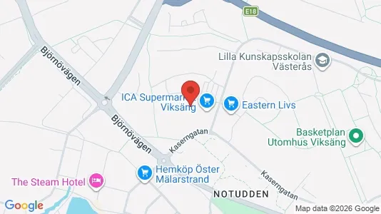Apartments for rent i Västerås - kort over placeringen
