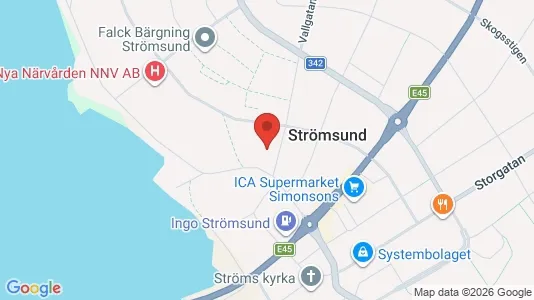 Apartments for rent i Strömsund - kort over placeringen