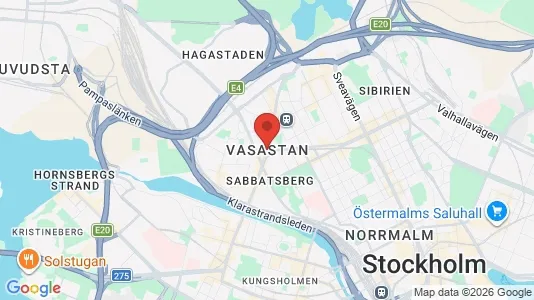 Rooms for rent i Vasastan - kort over placeringen