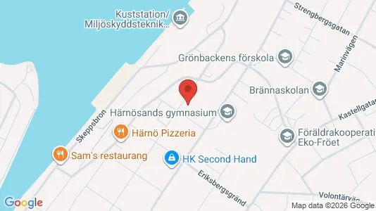 Apartments for rent i Härnösand - kort over placeringen