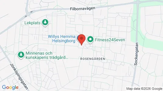 Apartments for rent i Helsingborg - kort over placeringen