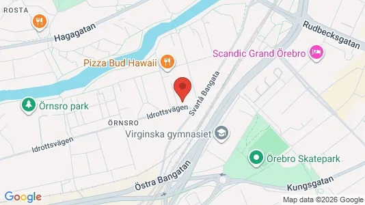 Apartments for rent i Örebro - kort over placeringen