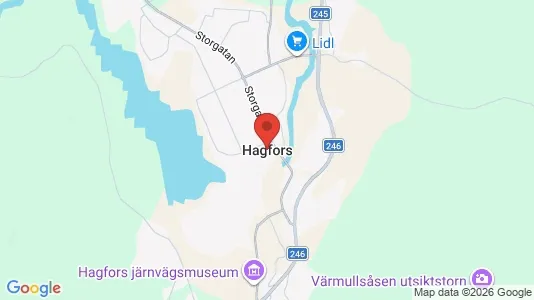 Apartments for rent i Hagfors - kort over placeringen