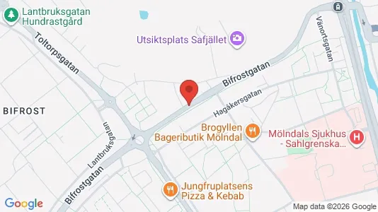 Apartments for rent i Mölndal - kort over placeringen