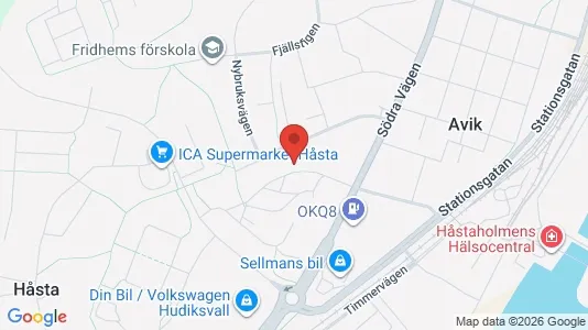 Apartments for rent i Hudiksvall - kort over placeringen
