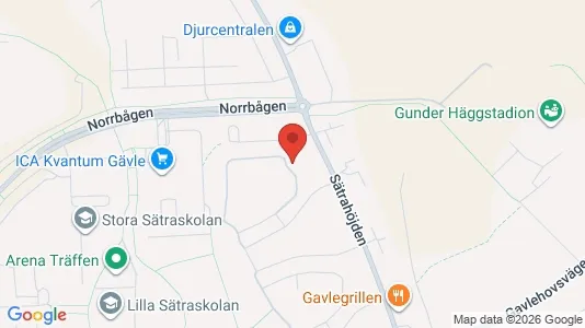 Apartments for rent i Gävle - kort over placeringen