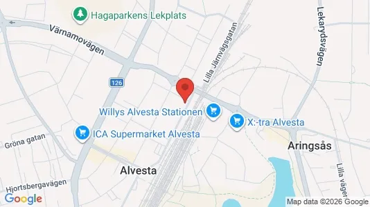 Apartments for rent i Alvesta - kort over placeringen