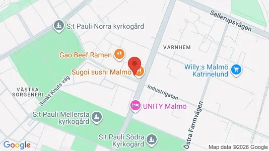 Apartments for rent i Malmö City - kort over placeringen