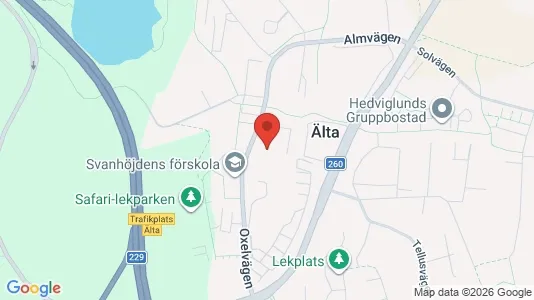Apartments for rent i Nacka - kort over placeringen