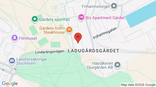 Apartments for rent i Gärdet/Djurgården - kort over placeringen
