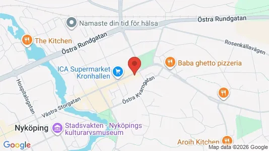 Apartments for rent i Nyköping - kort over placeringen