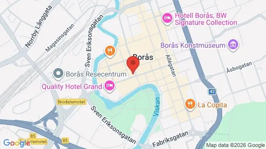 Apartments for rent i Borås - kort over placeringen