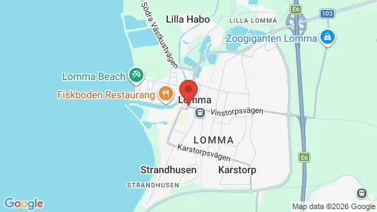 Rooms for rent i Lomma - kort over placeringen