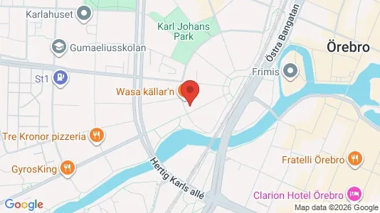 Apartments for rent i Örebro - kort over placeringen