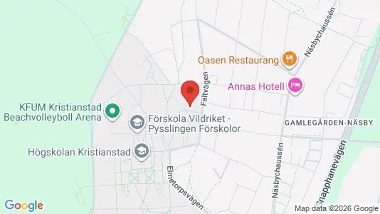 Rooms for rent i Kristianstad - kort over placeringen