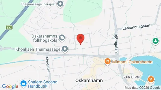 Apartments for rent i Oskarshamn - kort over placeringen