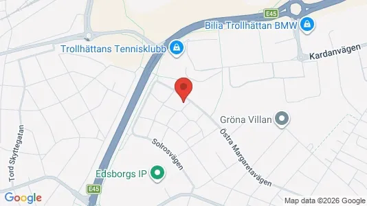 Apartments for rent i Trollhättan - kort over placeringen