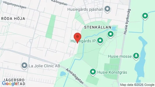 Apartments for rent i Husie - kort over placeringen