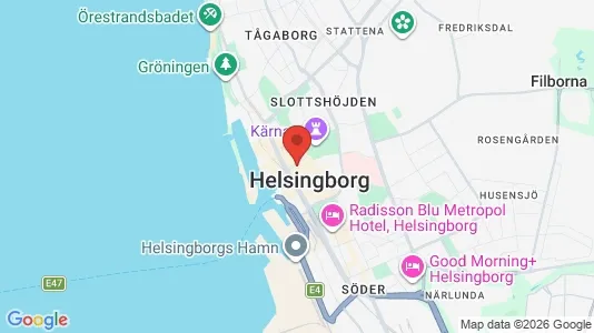 Apartments for rent i Helsingborg - kort over placeringen