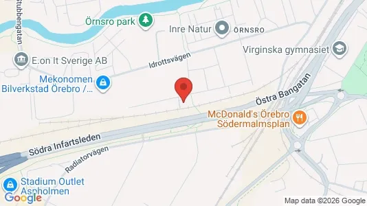 Apartments for rent i Örebro - kort over placeringen