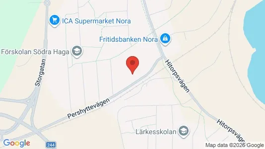 Apartments for rent i Nora - kort over placeringen