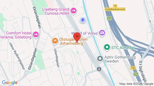 Apartments for rent i Johanneberg - kort over placeringen