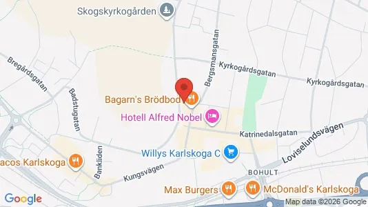 Rooms for rent i Karlskoga - kort over placeringen