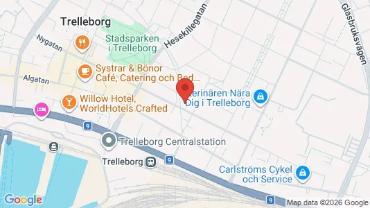Apartments for rent i Trelleborg - kort over placeringen