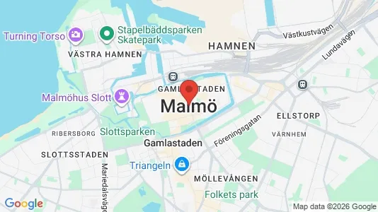 Apartments for rent i Malmö City - kort over placeringen