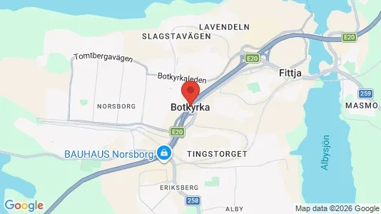Houses for rent i Botkyrka - kort over placeringen