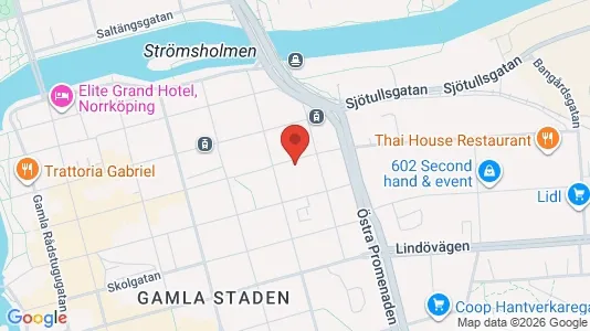 Apartments for rent i Norrköping - kort over placeringen